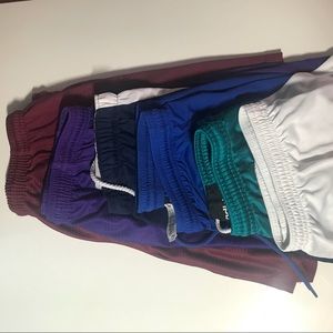Pack / bundle of 6 soccer workout shorts